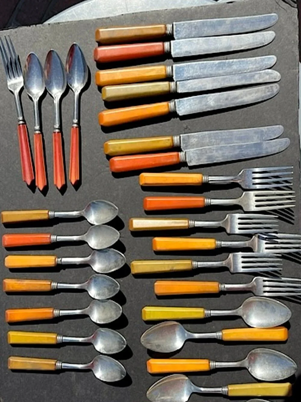 Vintage Bakelite Silverware Lot of 26